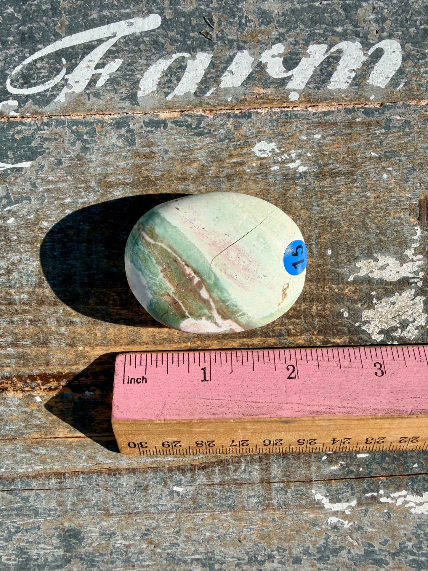 Pastel Unicorn Jasper Palm Stone | India | Opt 15