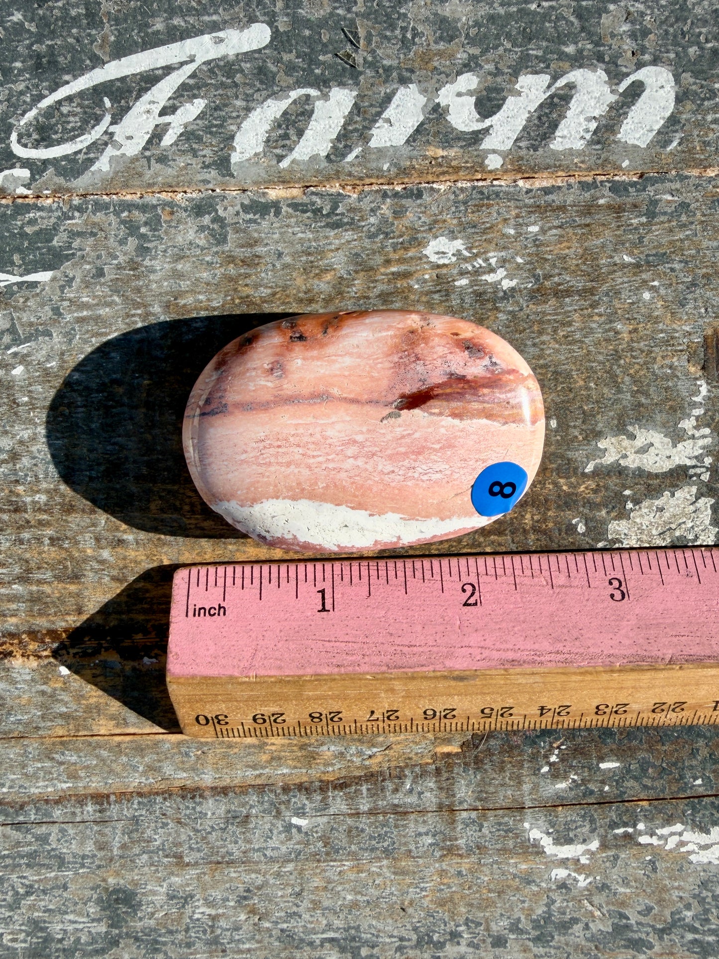 Pastel Unicorn Jasper Palm Stone | India | Opt 8