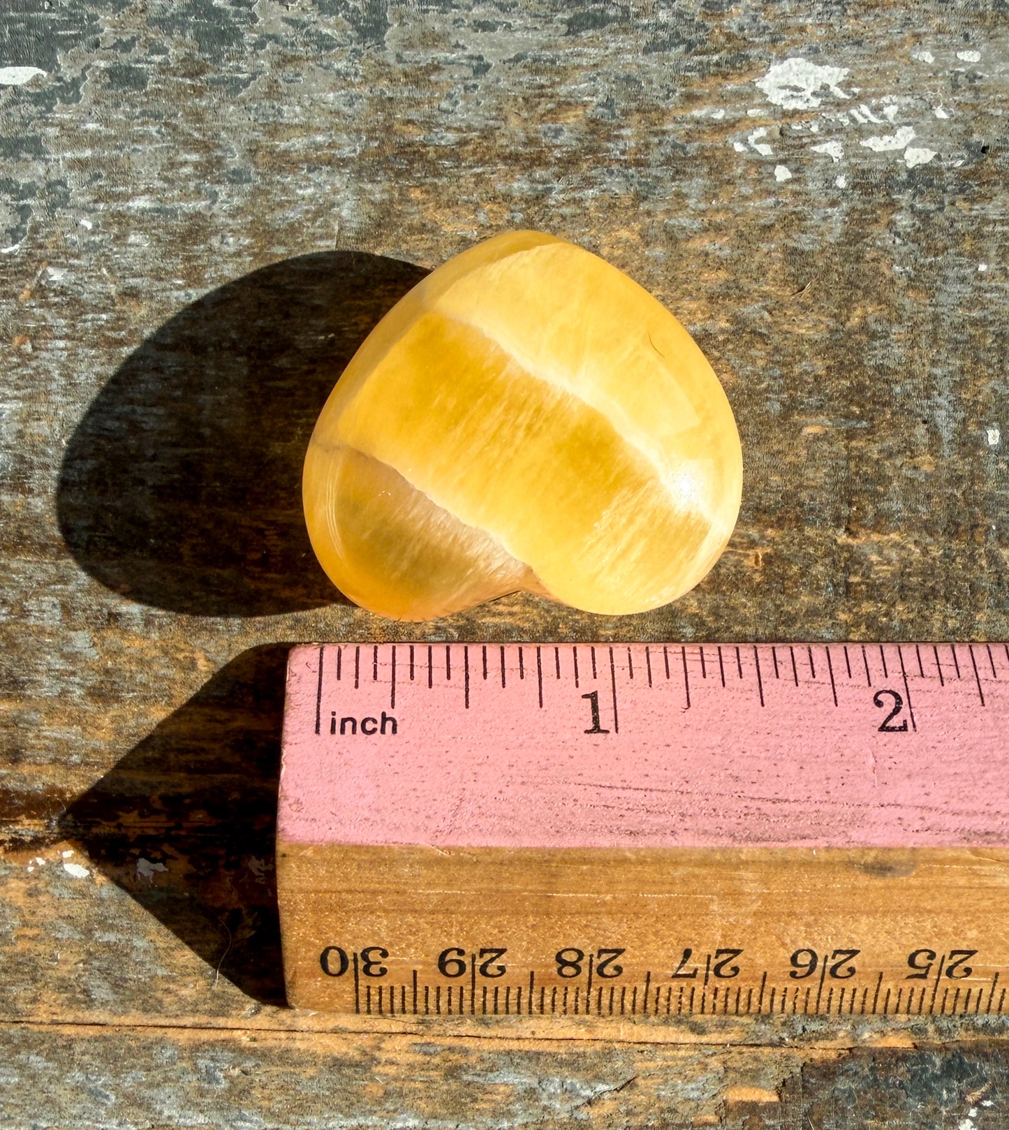 Gorgeous Honeycomb Calcite Large Heart from Utah | Opt H