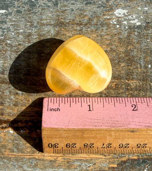 Gorgeous Honeycomb Calcite Large Heart from Utah | Opt H