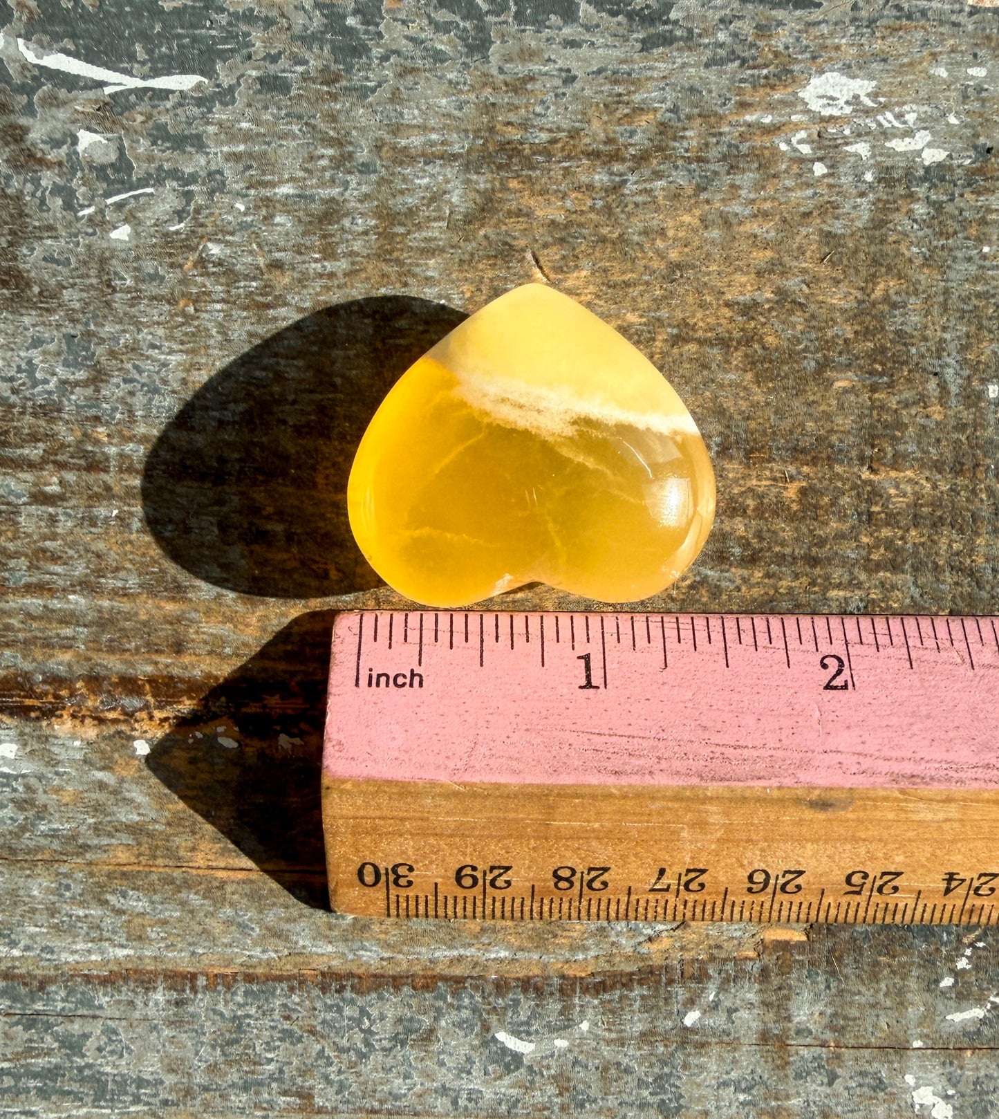 Gorgeous Honeycomb Calcite Large Heart from Utah | Opt R