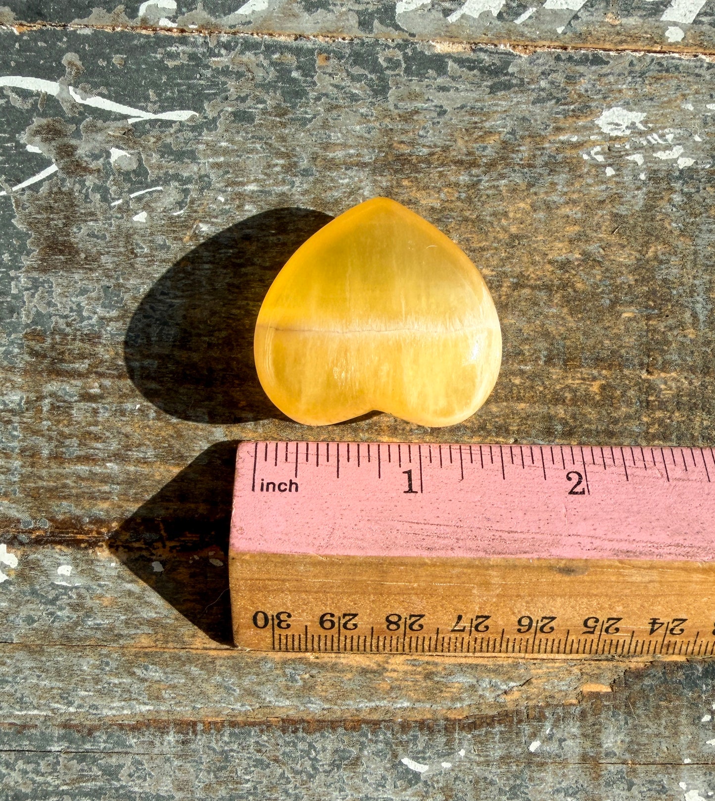 Gorgeous Honeycomb Calcite Large Heart from Utah | Opt G