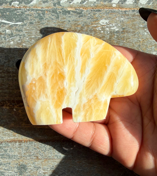 Gorgeous Honeycomb Calcite Bear from Utah | Opt T