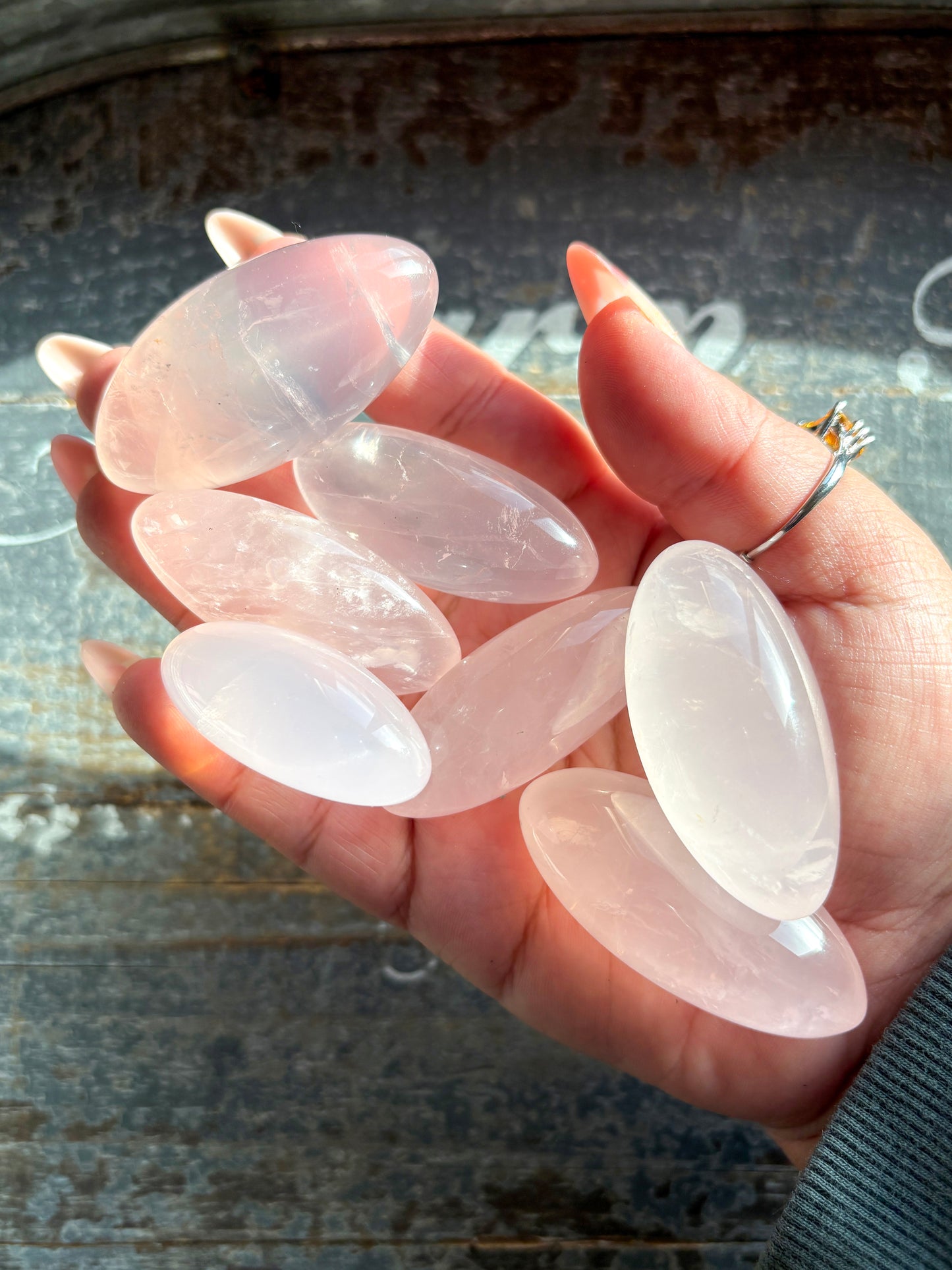 One (1) Gorgeous High Quality Rose Quartz Imperfect Shaped Shiva | Intuitively Chosen