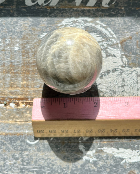 Gorgeous Blue/Grey Moonstone Sphere from India *Tucson Gem Show Exclusive*
