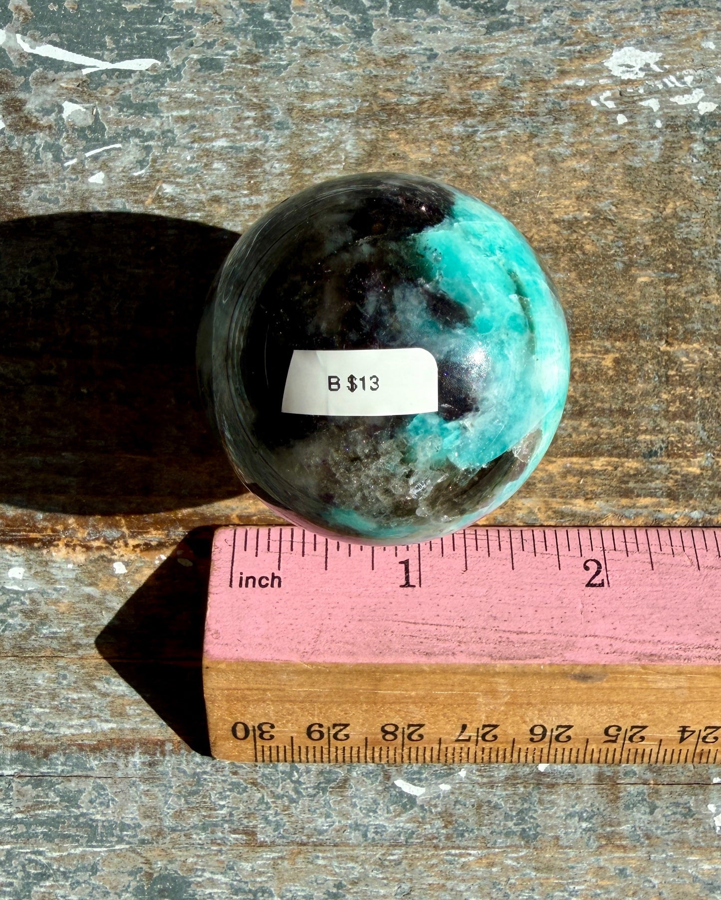 Gorgeous Amazonite with Smoky Quartz & Lepidolite Sphere | Opt B