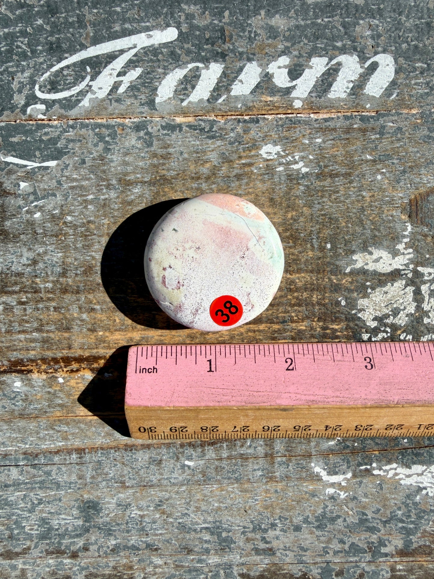 Colorful Unicorn Jasper Medallion | India | Opt 38