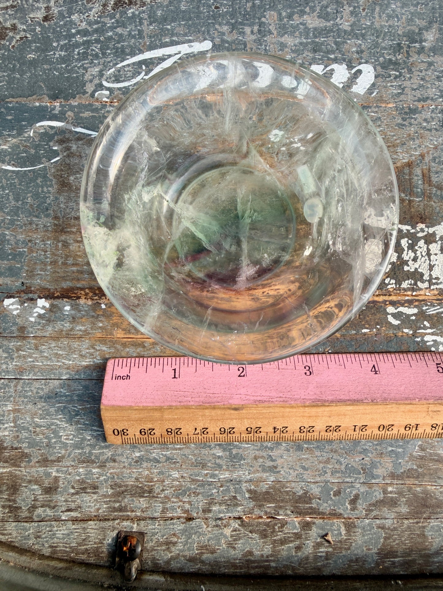 Gorgeous Hand Carved Fluorite Bowl | Opt N
