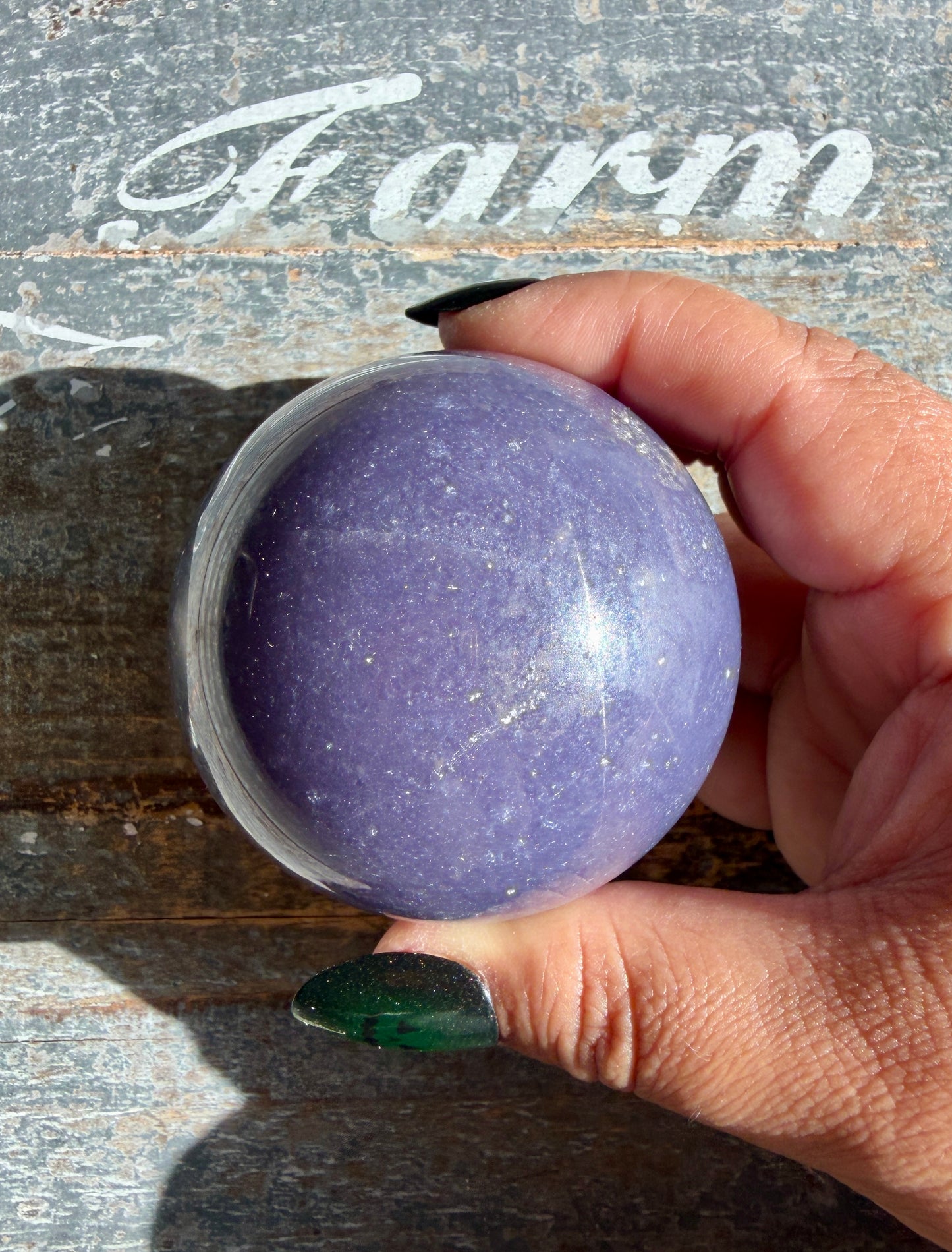 Gorgeous Lepidolite Sphere | Opt E