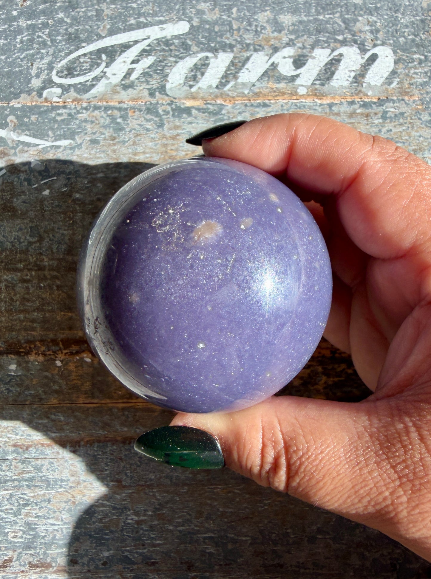 Gorgeous Lepidolite Sphere | Opt E