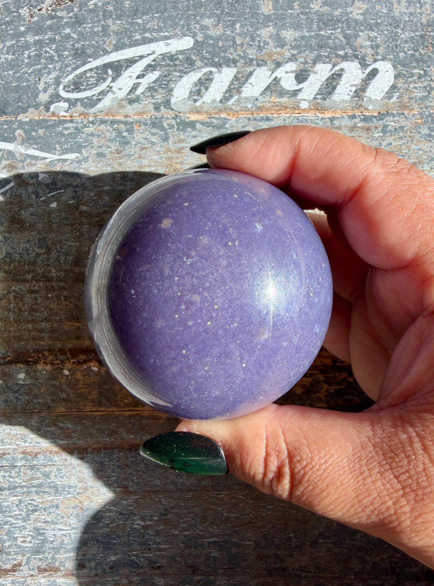 Gorgeous Lepidolite Sphere | Opt E