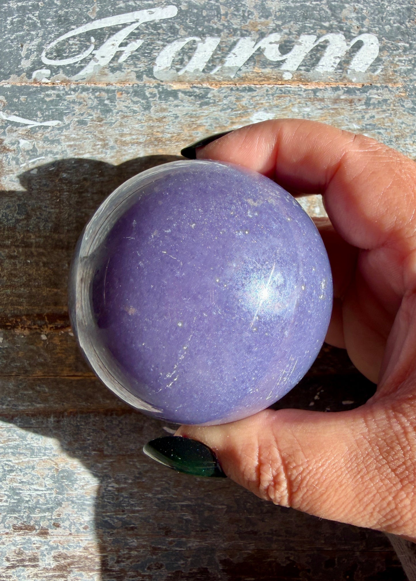Gorgeous Lepidolite Sphere | Opt F