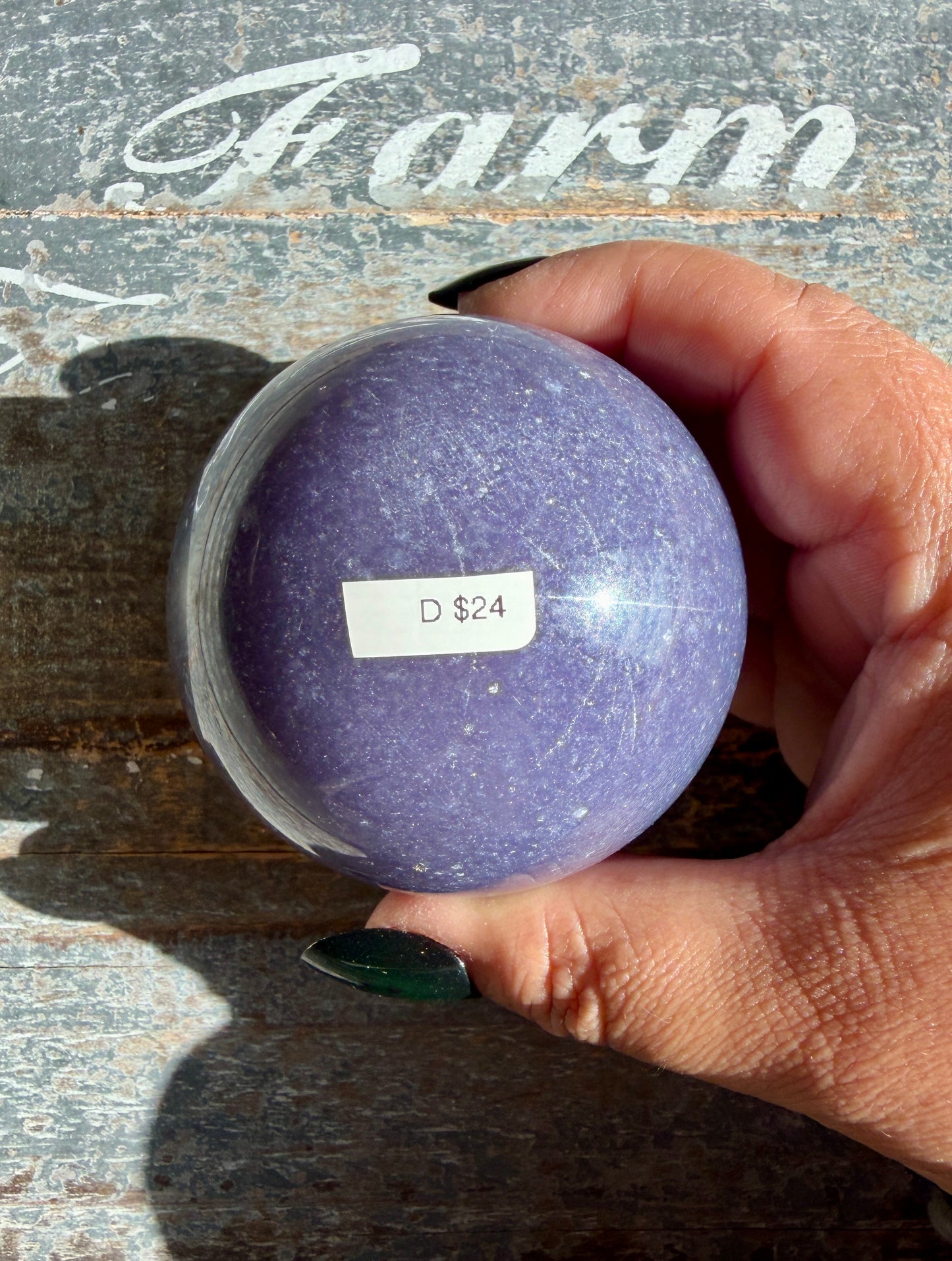 Gorgeous Lepidolite Sphere | Opt D