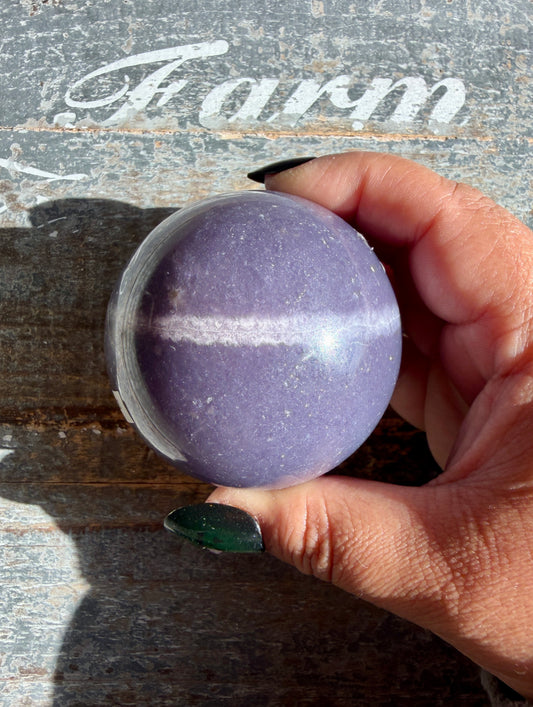 Gorgeous Lepidolite Sphere | Opt C