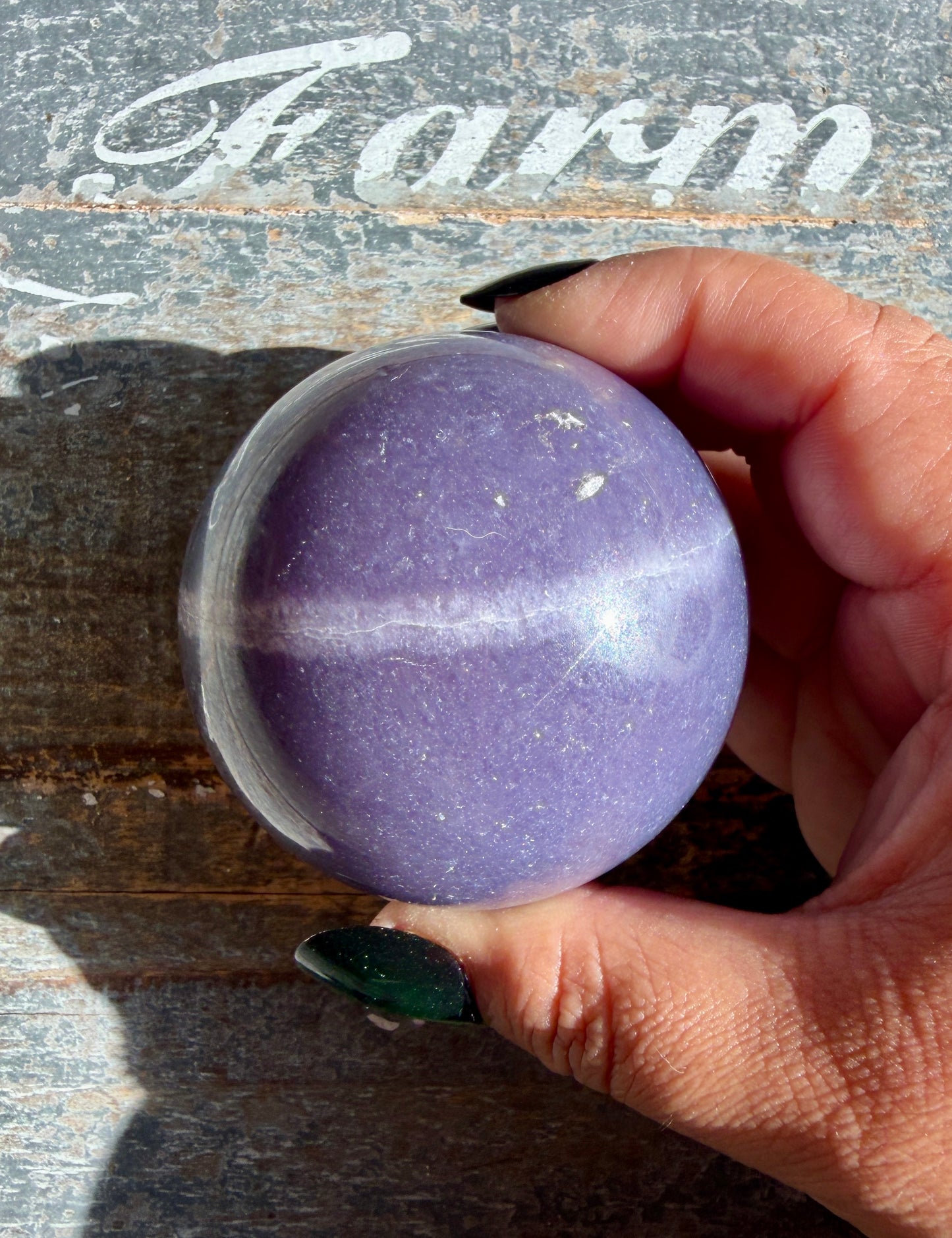 Gorgeous Lepidolite Sphere | Opt C
