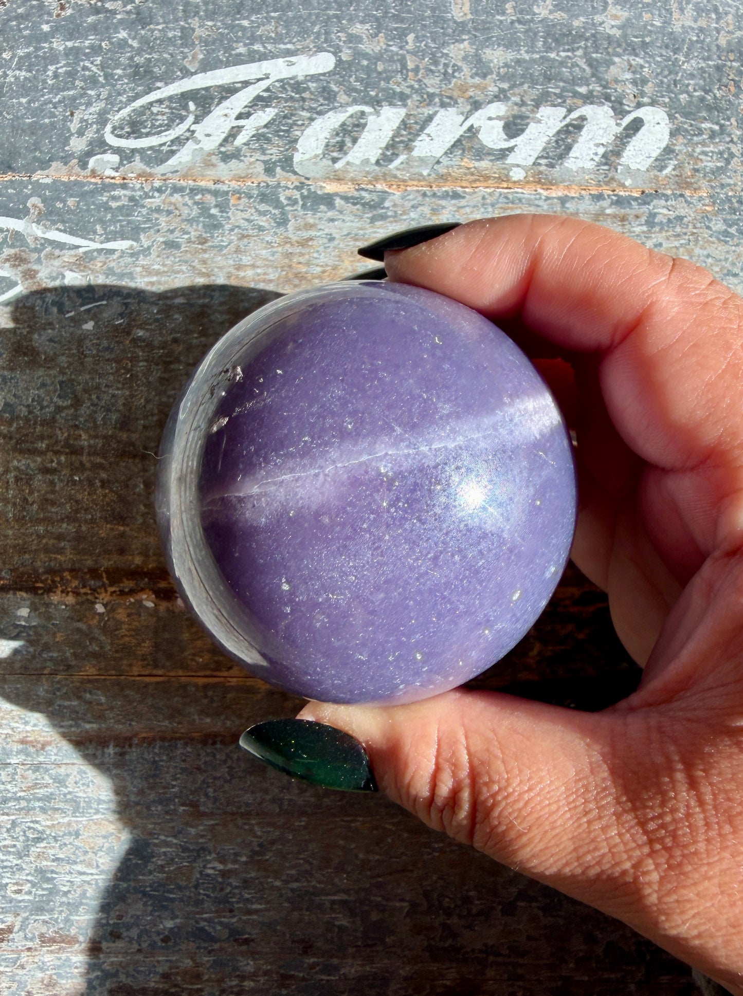 Gorgeous Lepidolite Sphere | Opt C
