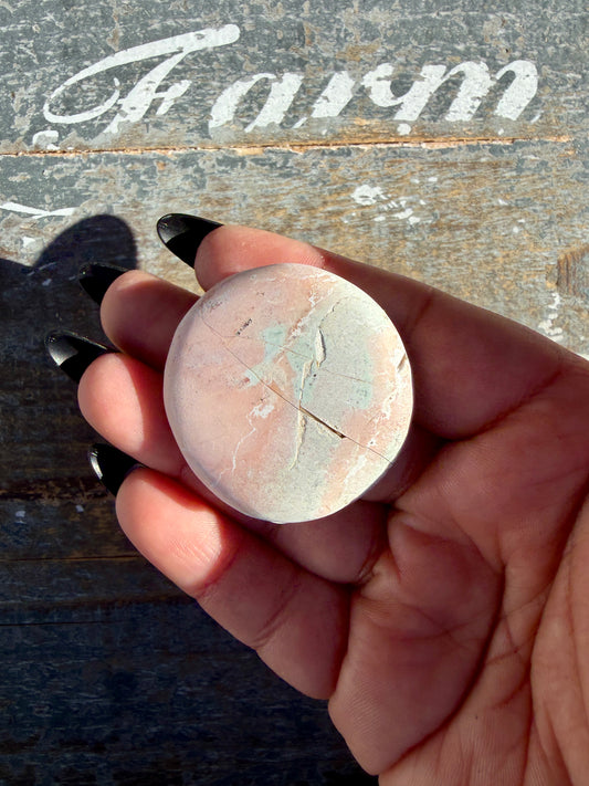 Colorful Unicorn Jasper Medallion | India | Opt 57