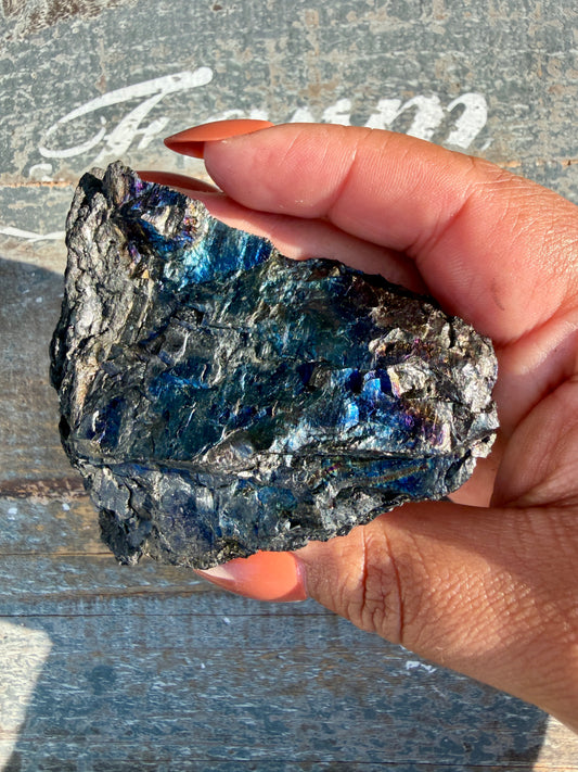 Gorgeous Rainbow Iridescent Carbon Specimen | Opt K