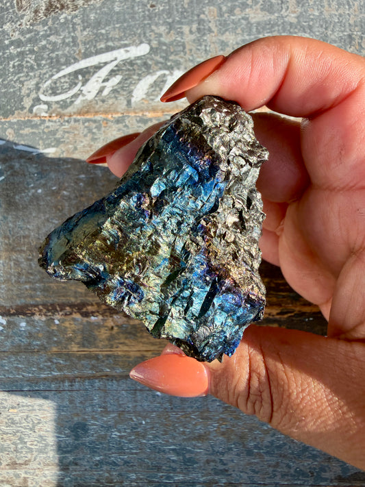 Gorgeous Rainbow Iridescent Carbon Specimen | Opt M