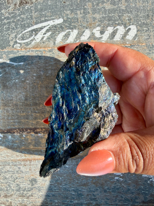 Gorgeous Rainbow Iridescent Carbon Specimen | Opt N