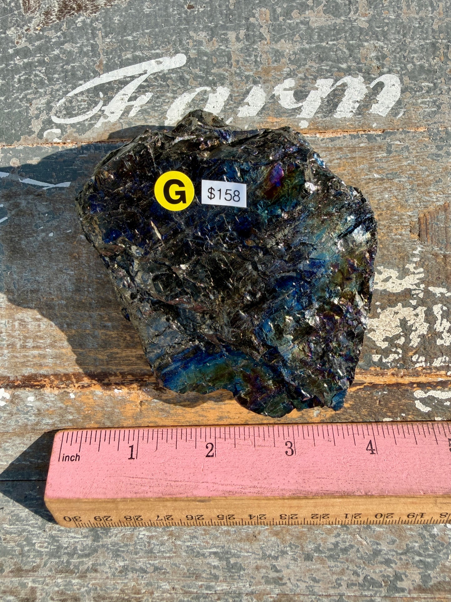 Gorgeous Rainbow Iridescent Carbon Specimen | Opt G