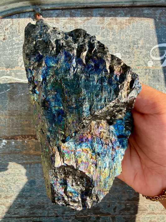 Gorgeous Rainbow Iridescent Carbon Specimen | Opt H