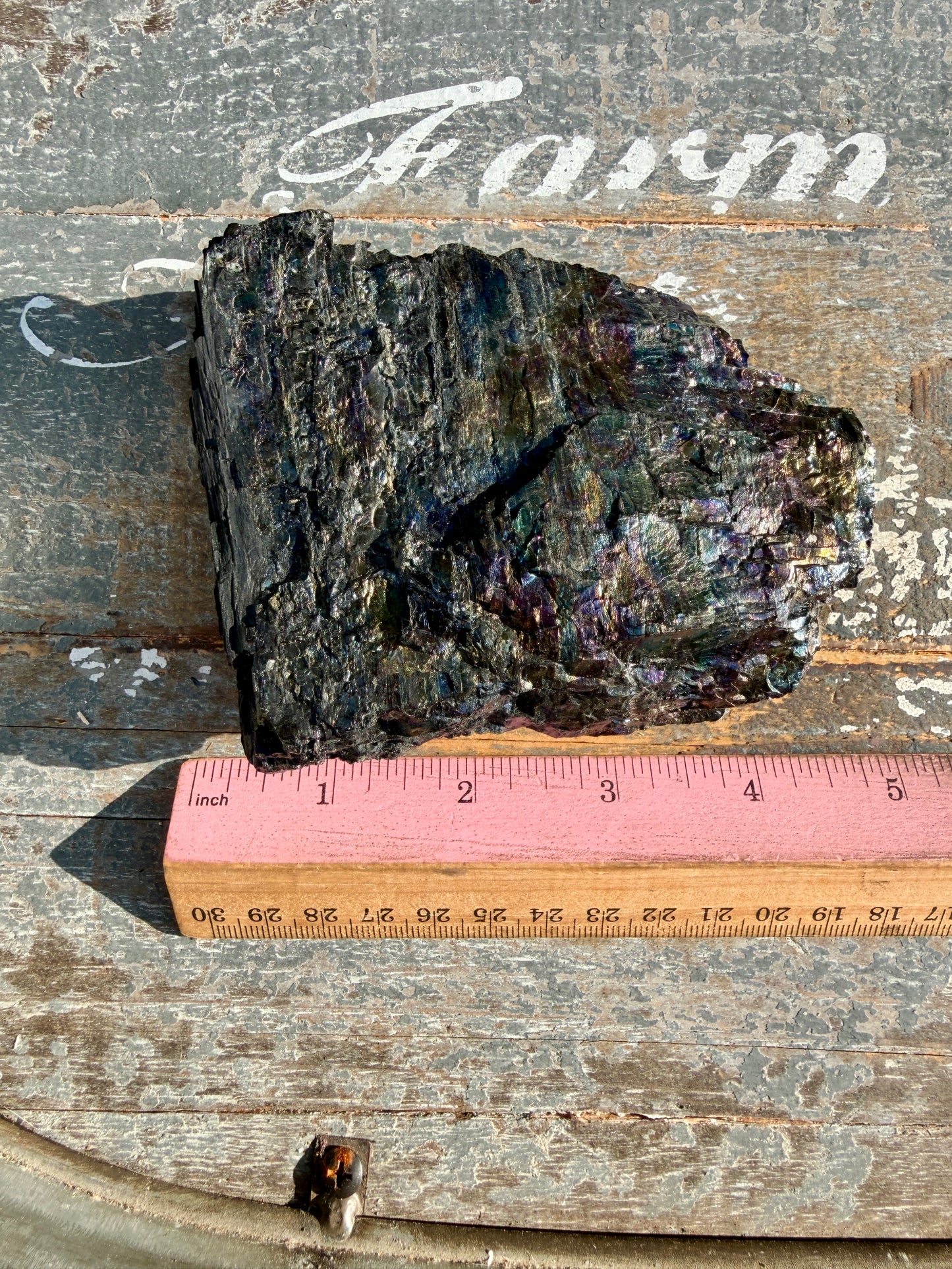 Gorgeous Rainbow Iridescent Carbon Specimen | Opt J