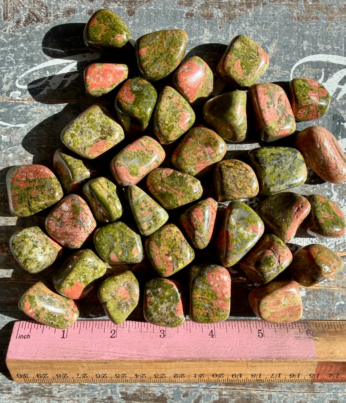 One (1) Unakite Tumble | Intuitively Chosen