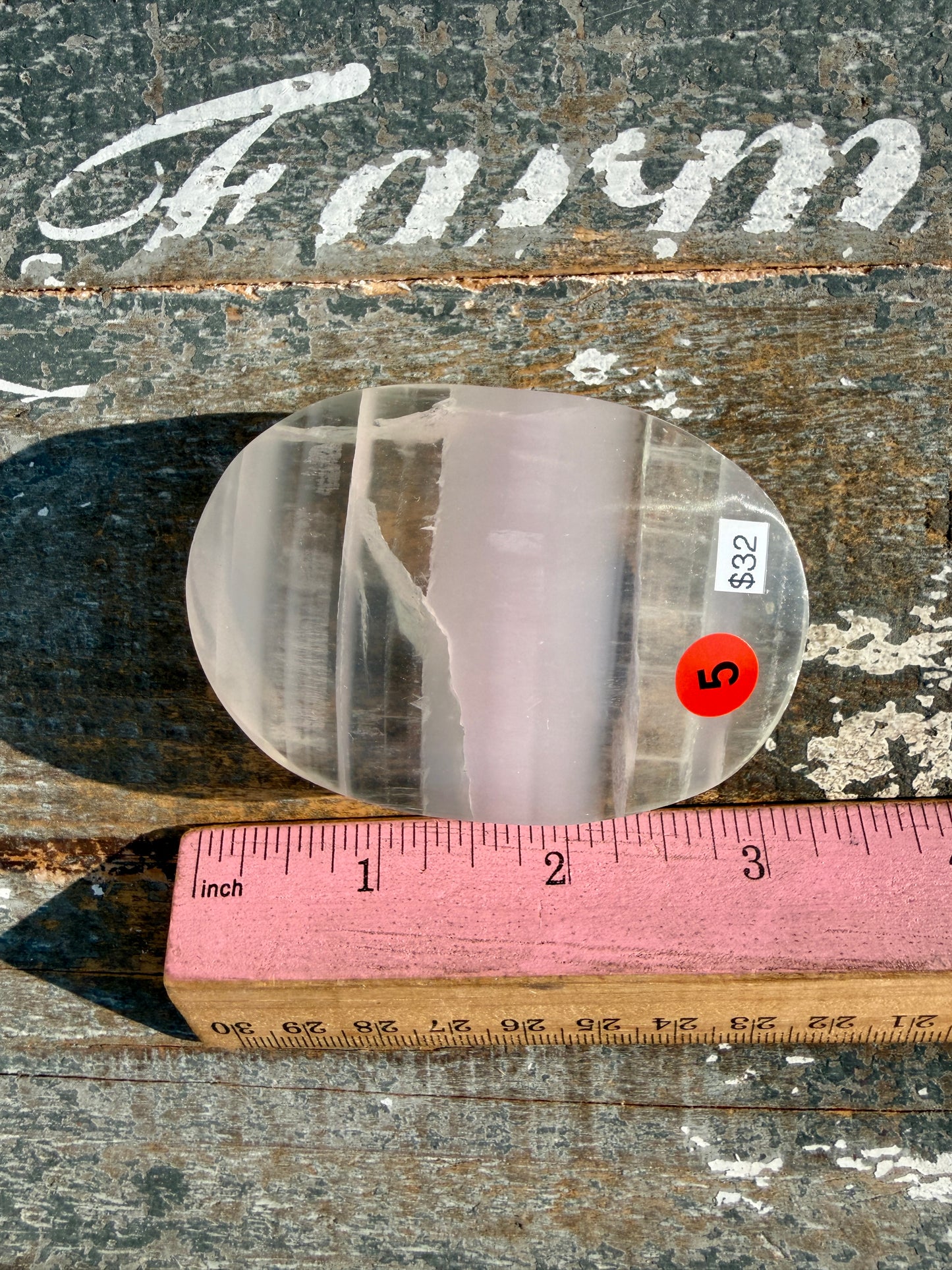 Gorgeous Yttrium Fluorite Palm Stone | Opt 5