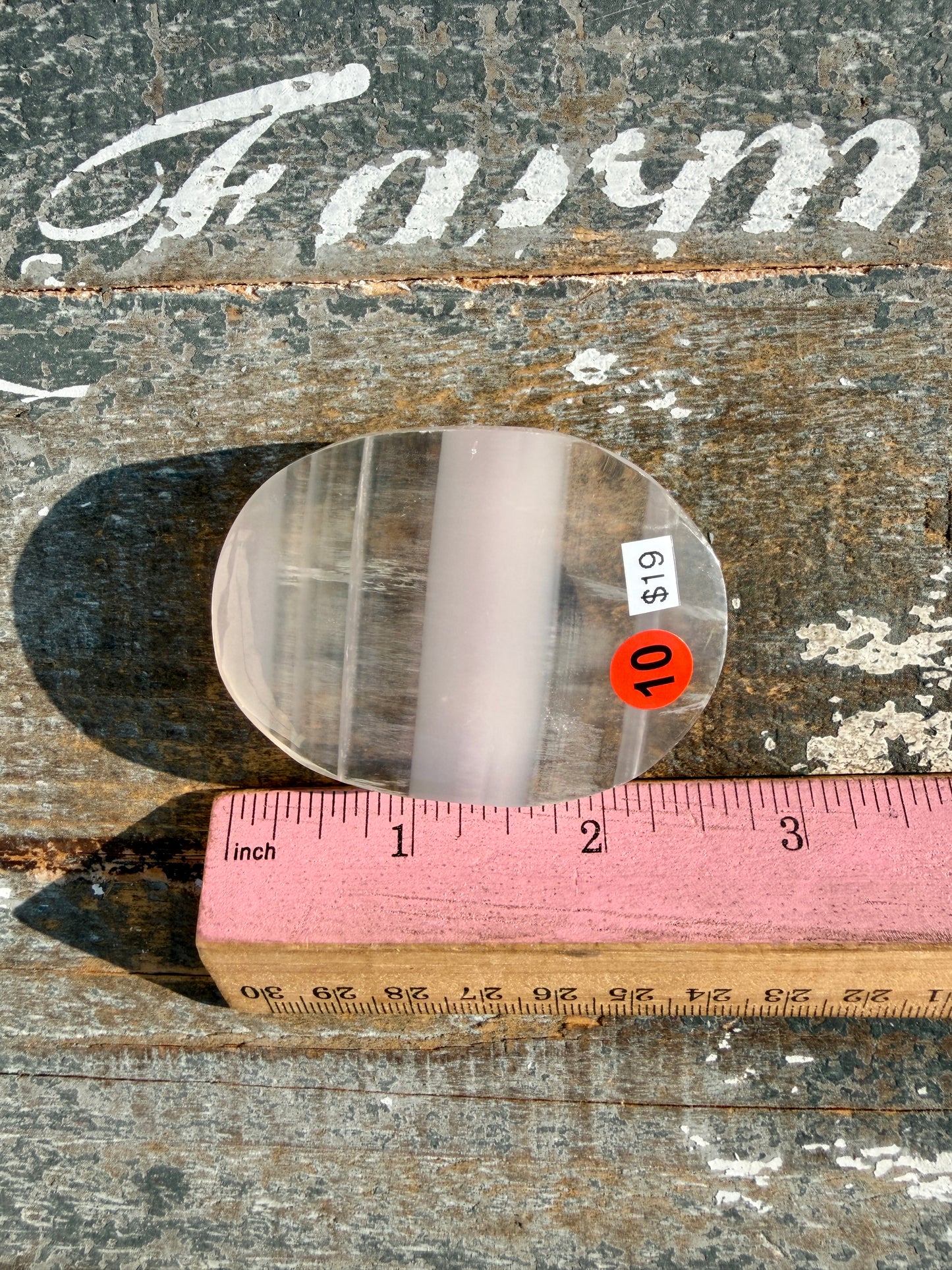 Gorgeous Yttrium Fluorite Palm Stone | Opt 10