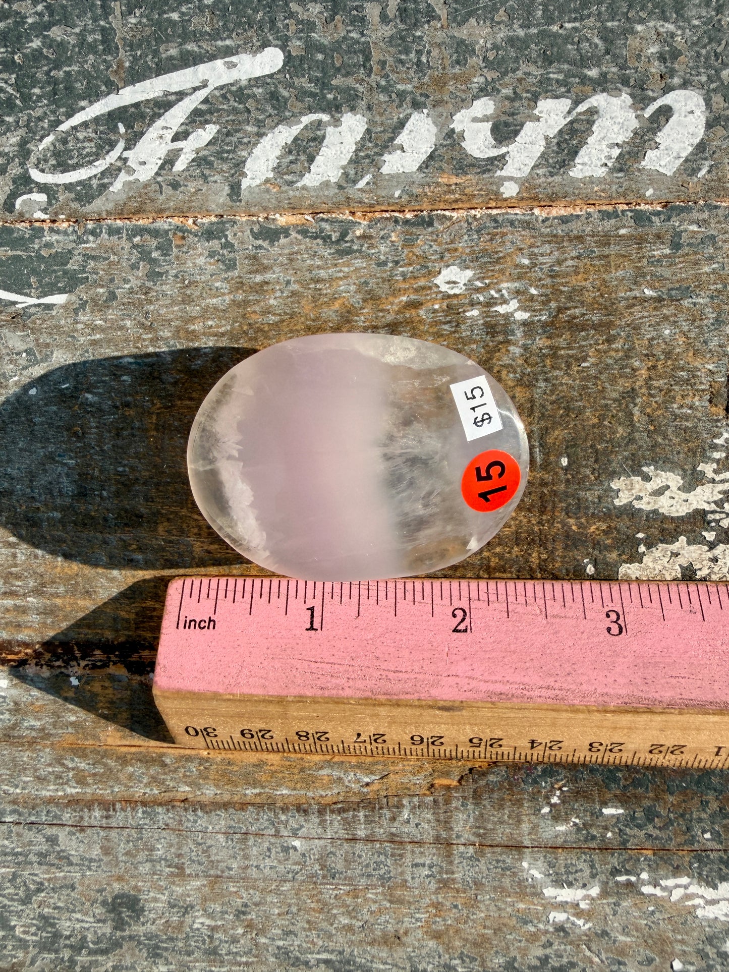 Gorgeous Yttrium Fluorite Palm Stone | Opt 15