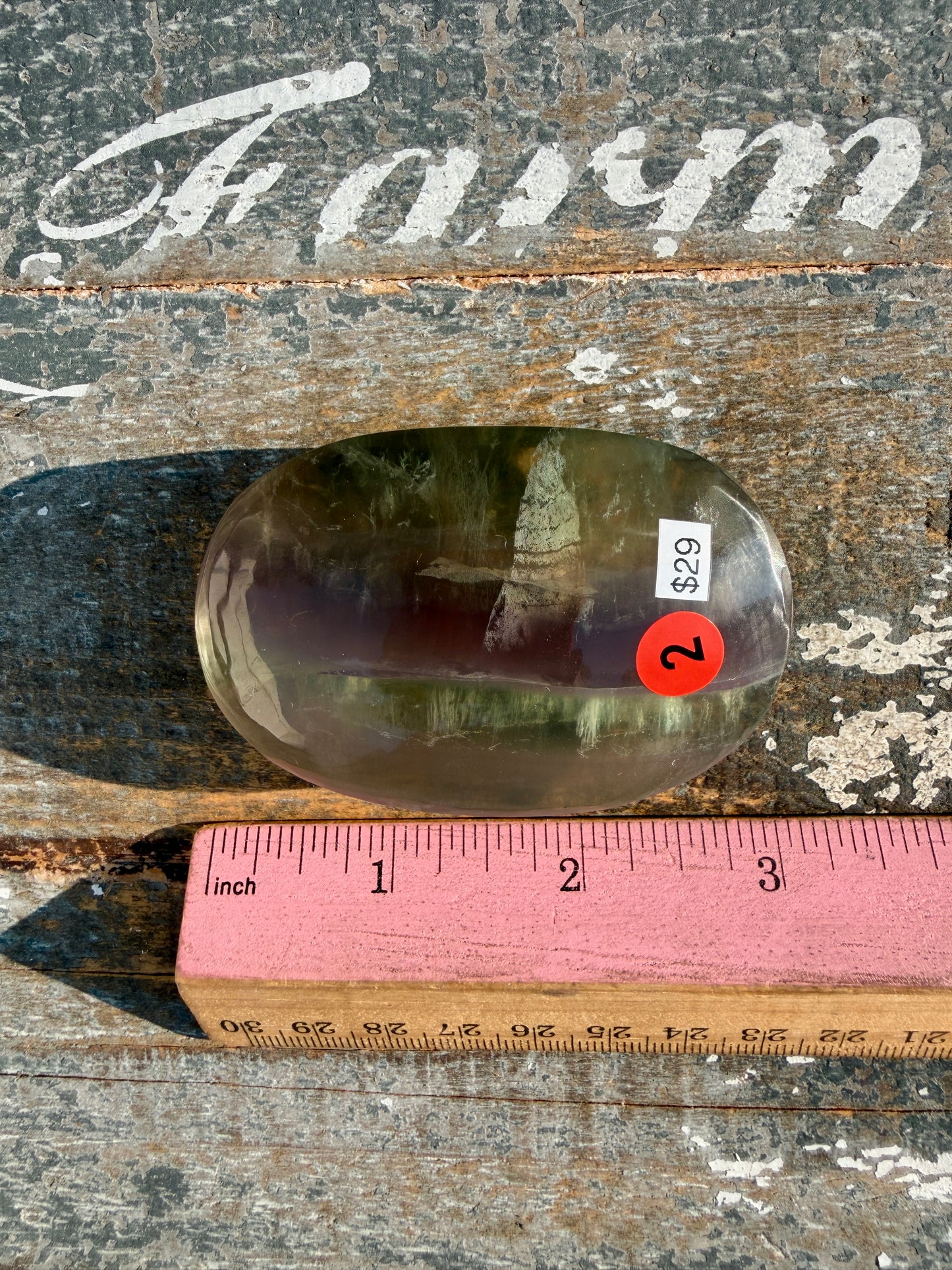 Gorgeous Yttrium Fluorite Palm Stone | Opt 2