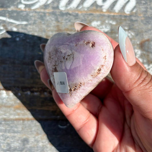 Gorgeous Pink Aragonite Heart from Pakistan | Opt J