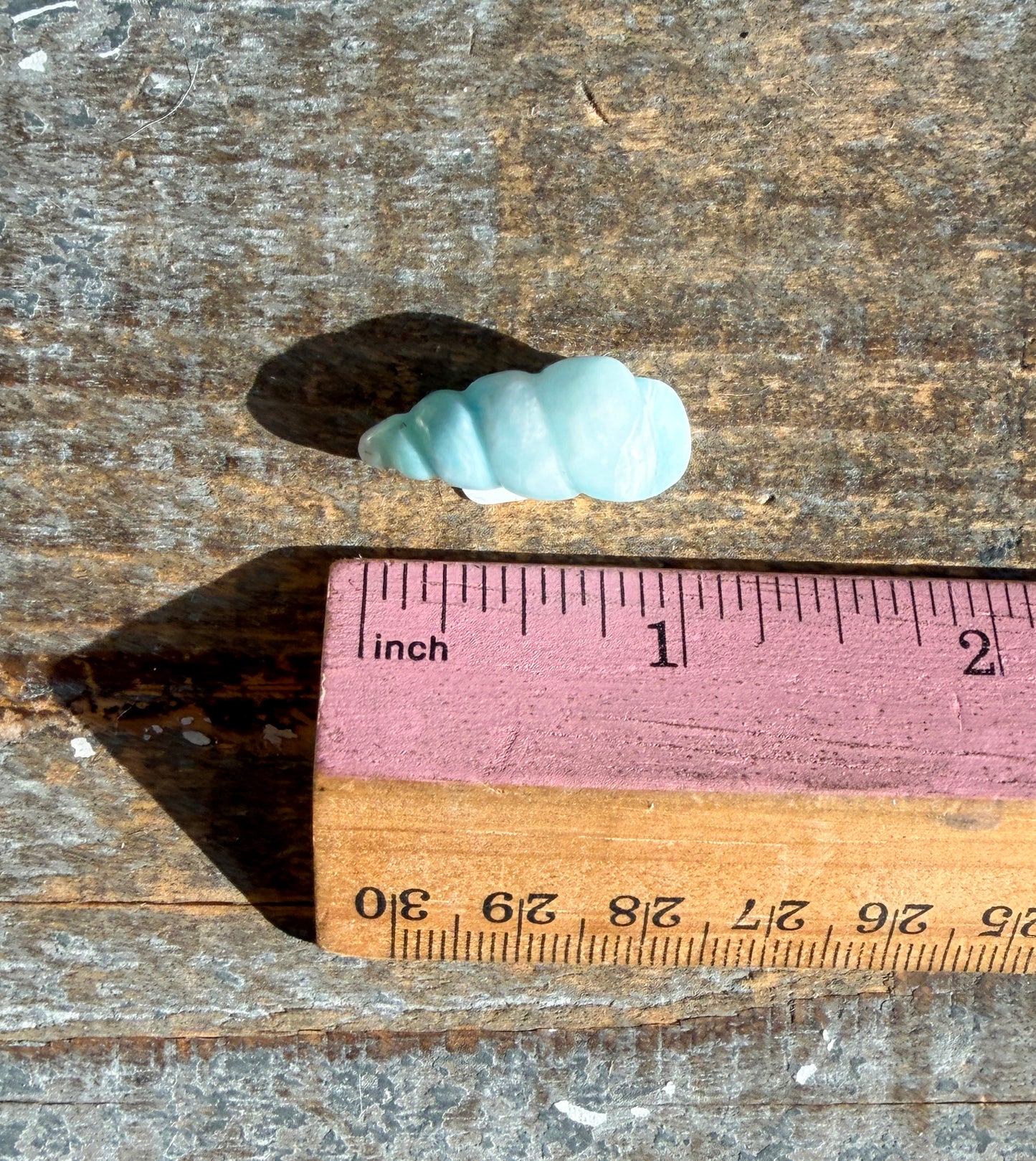 Gorgeous Larimar Mini Shell from the Dominican Republic | Opt D