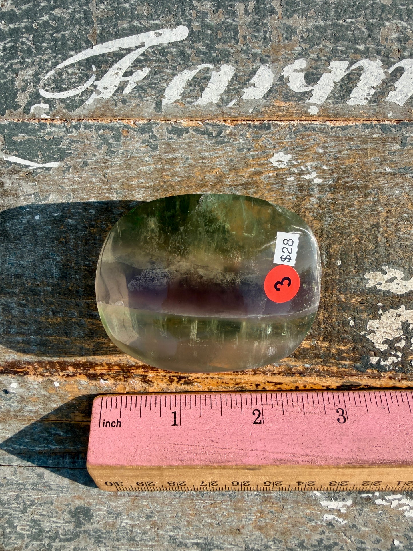 Gorgeous Yttrium Fluorite Palm Stone | Opt 3