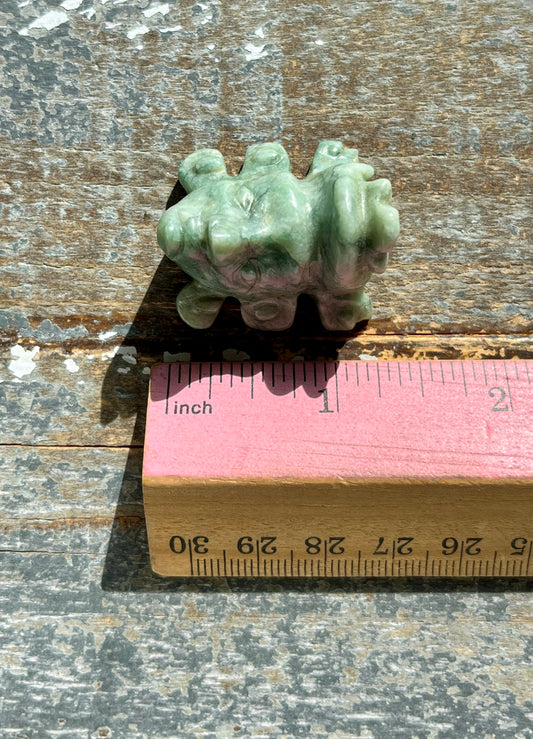 Gorgeous Guatemalan Jade Hand Carved Mayan Face *Tucson Gem Show Exclusive*