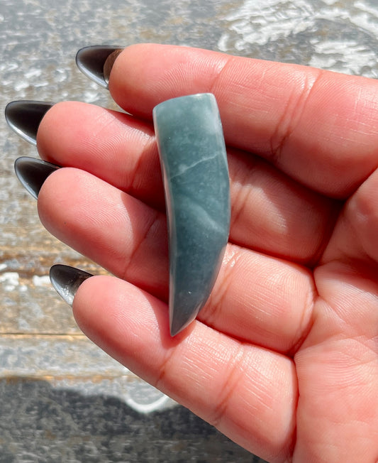 Gorgeous Guatemalan Jade Hand Carved Large Polished Bead  *Tucson Gem Show Exclusive*