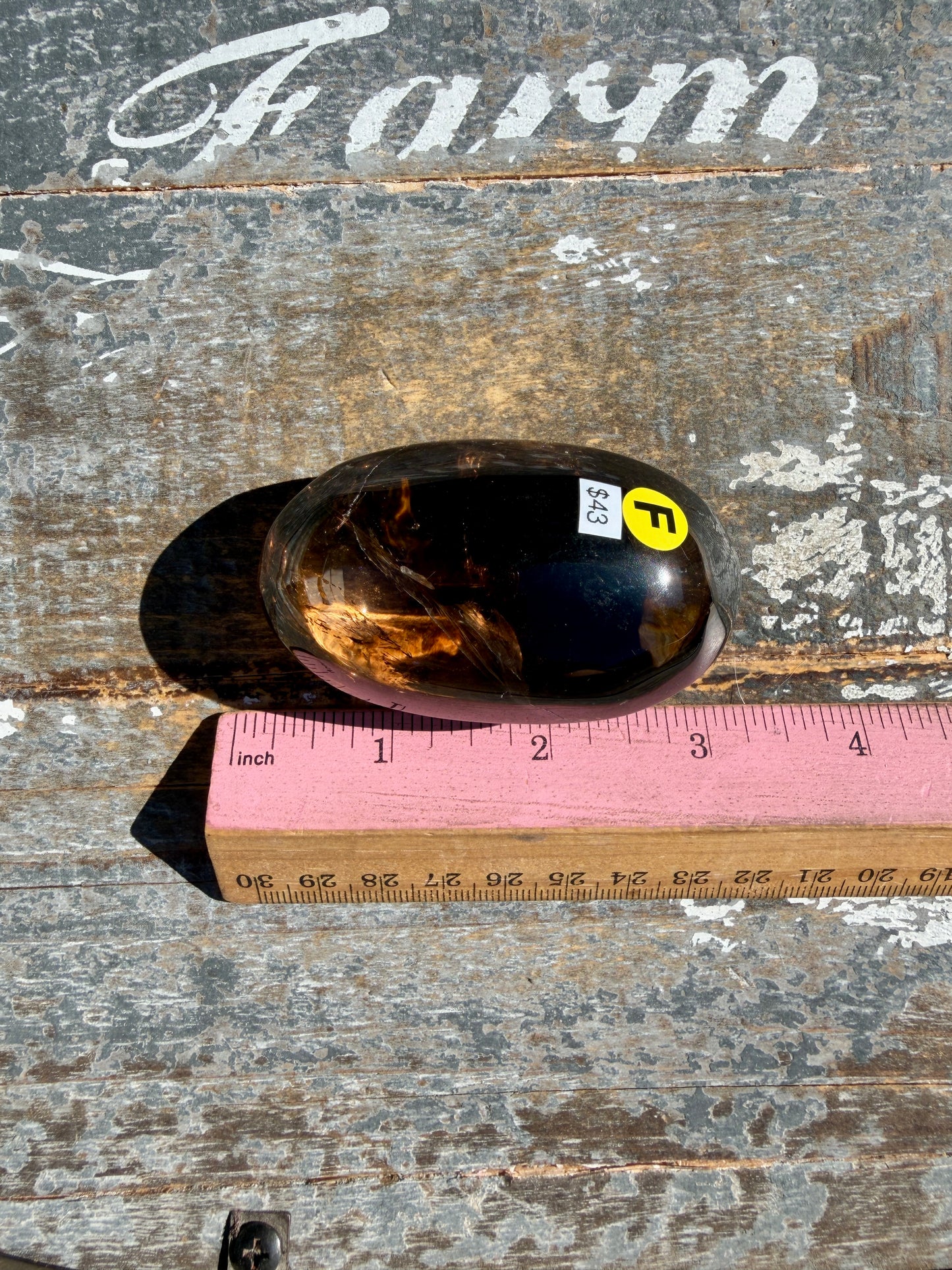Gorgeous Smokey Quartz Palm Stone from Brazil | Opt F