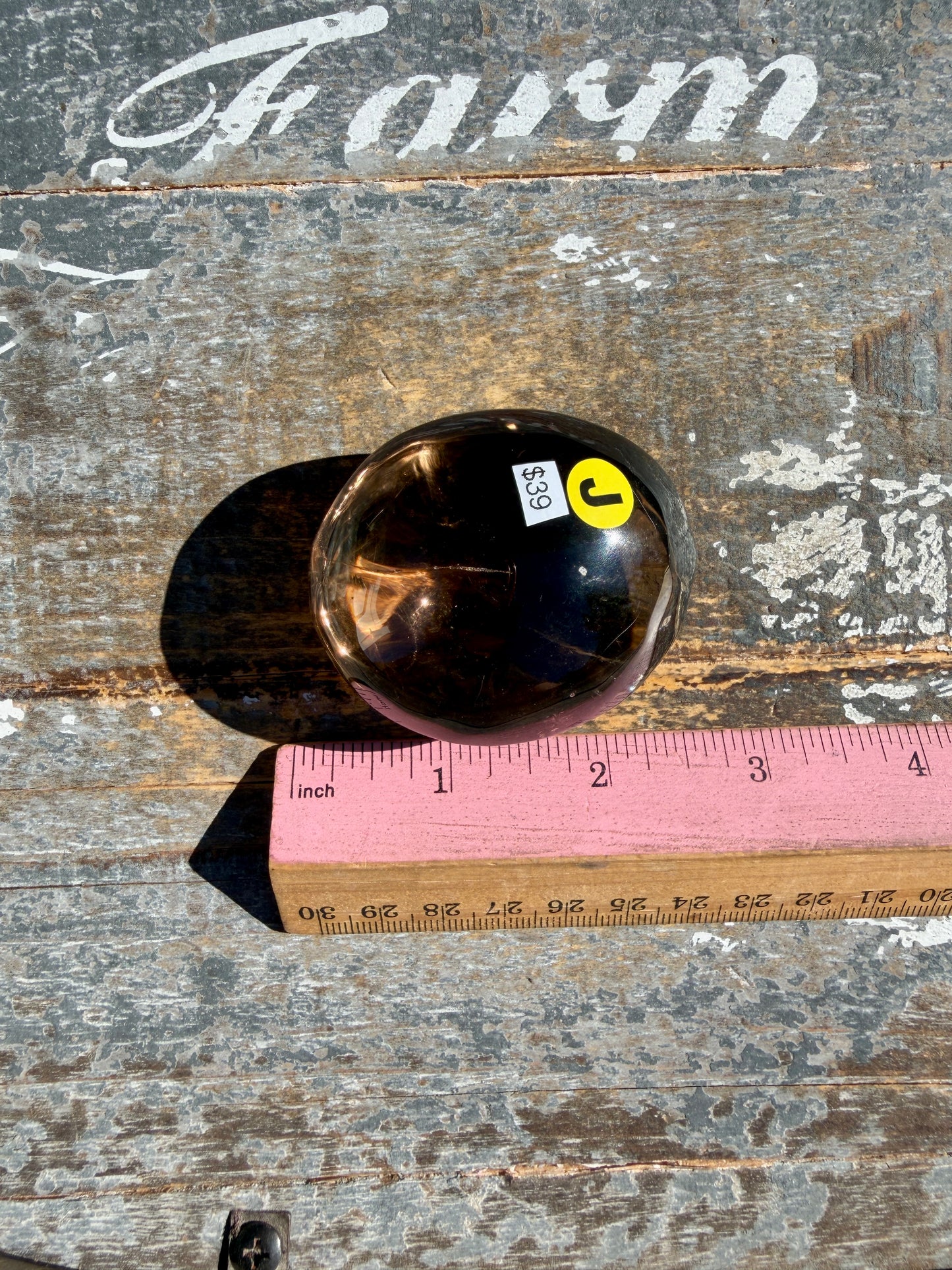 Gorgeous Smokey Quartz Palm Stone from Brazil | Opt J