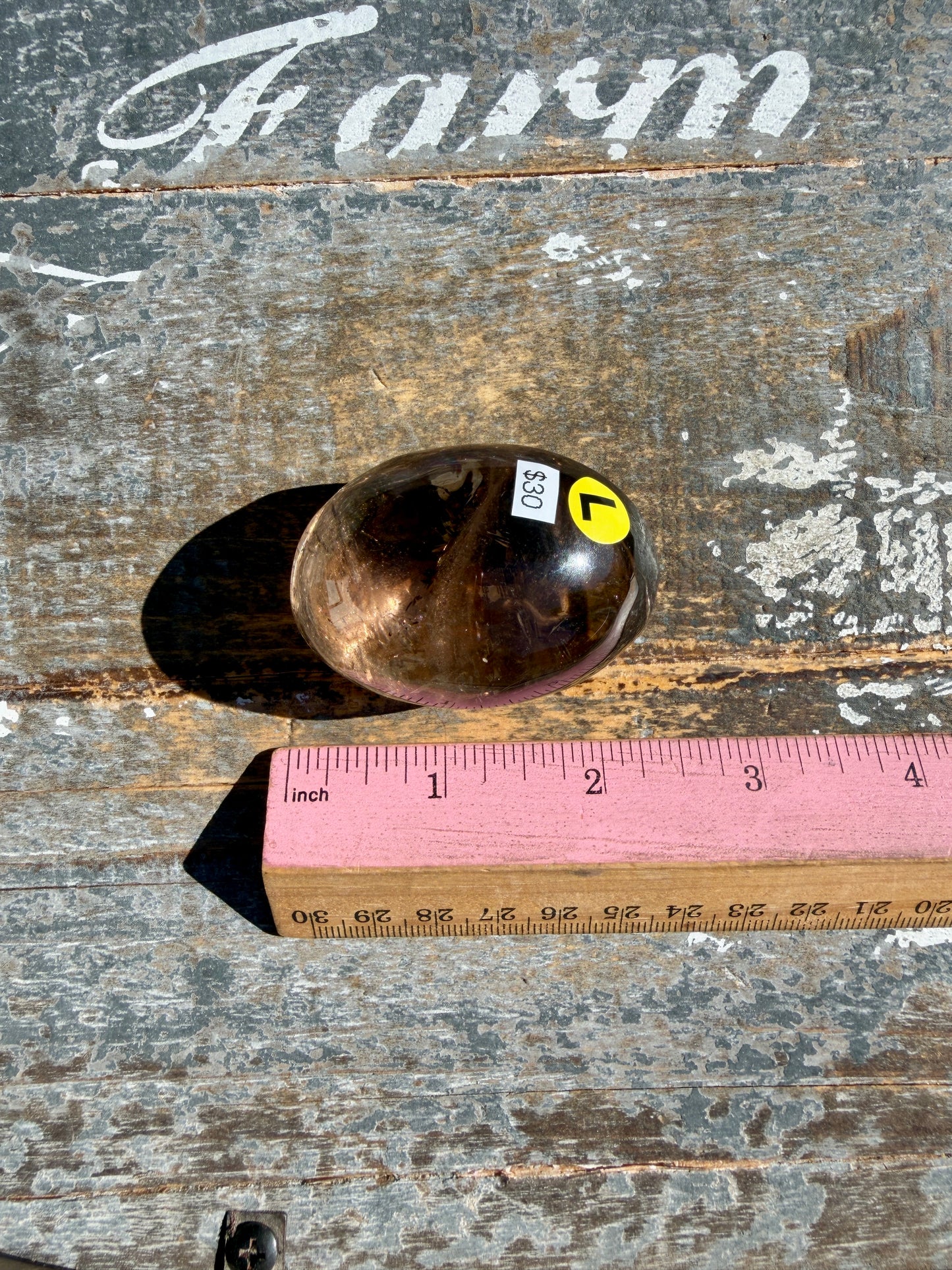Gorgeous Smokey Quartz Palm Stone from Brazil | Opt L