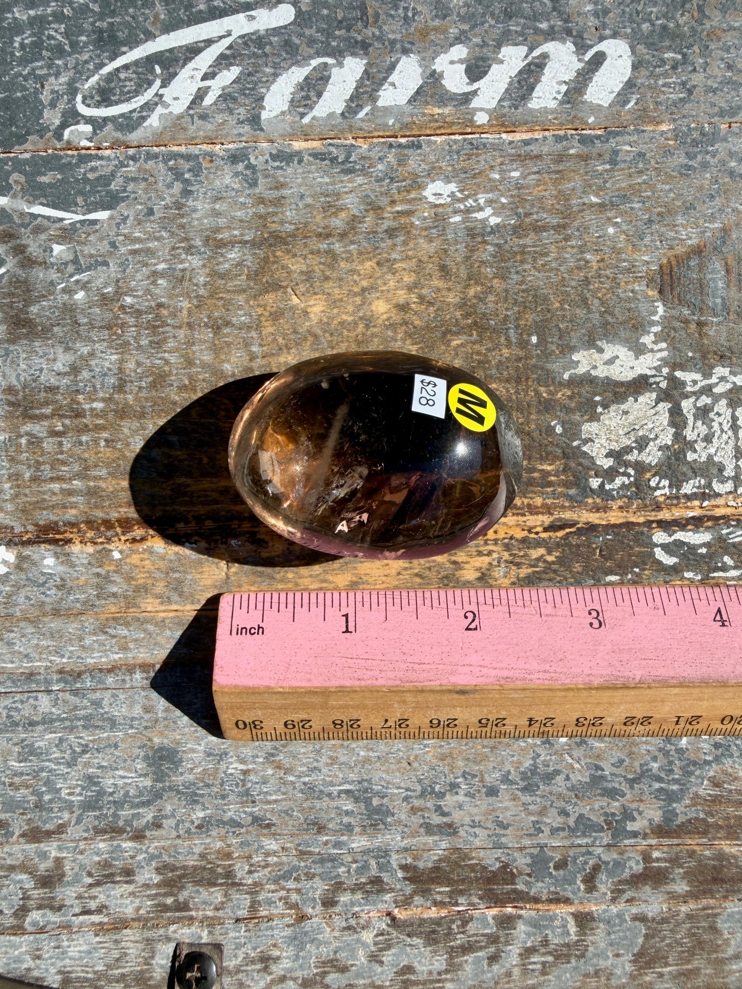 Gorgeous Smokey Quartz Palm Stone from Brazil | Opt M