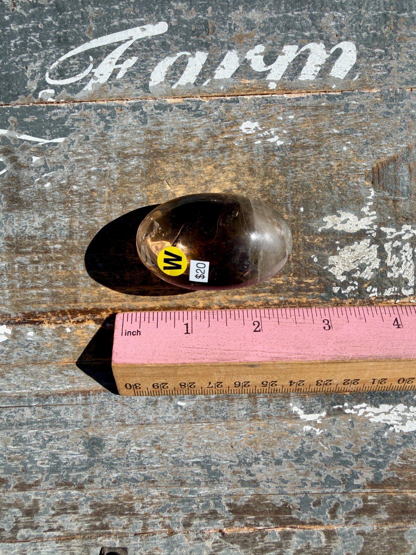 Gorgeous Smokey Quartz Palm Stone from Brazil | Opt W
