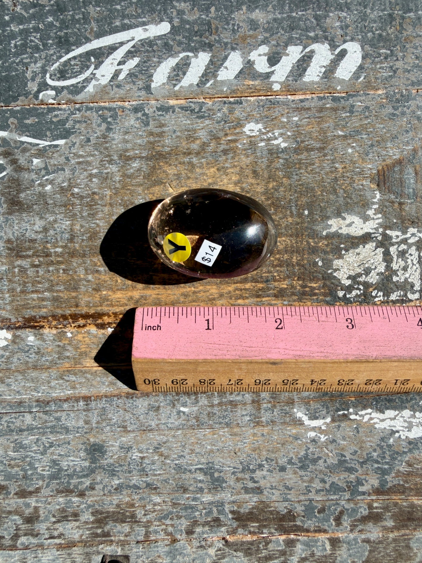 Gorgeous Smokey Quartz Palm Stone from Brazil | Opt Y