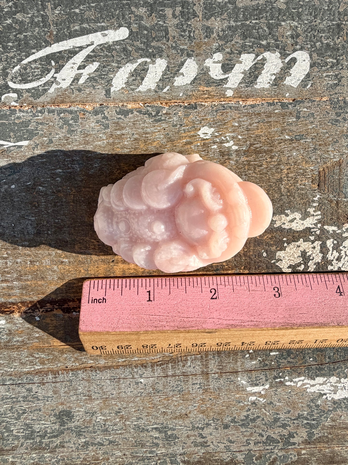 Gorgeous Pastel Pink Opal Money Toad | Opt 18