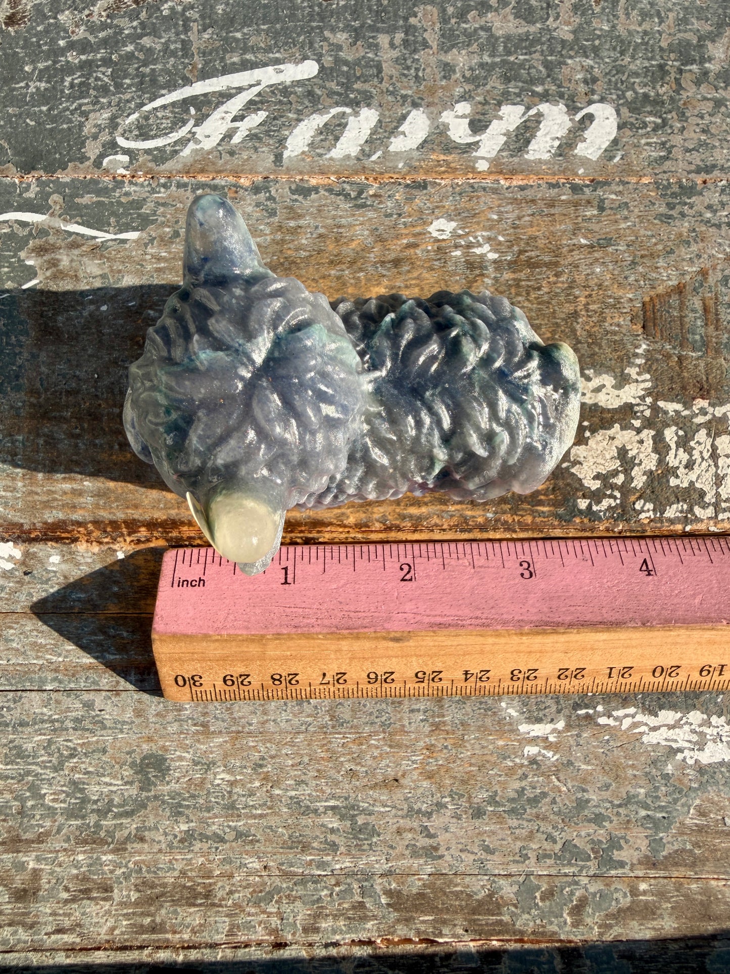 Adorable Blue Aventurine Highland Cow | Opt Q