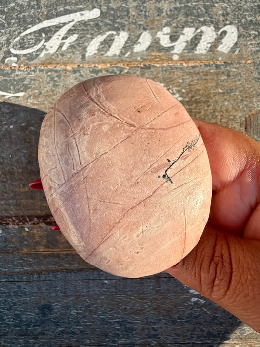 Slightly Imperfect Picture Jasper Palm Stone | Opt 56