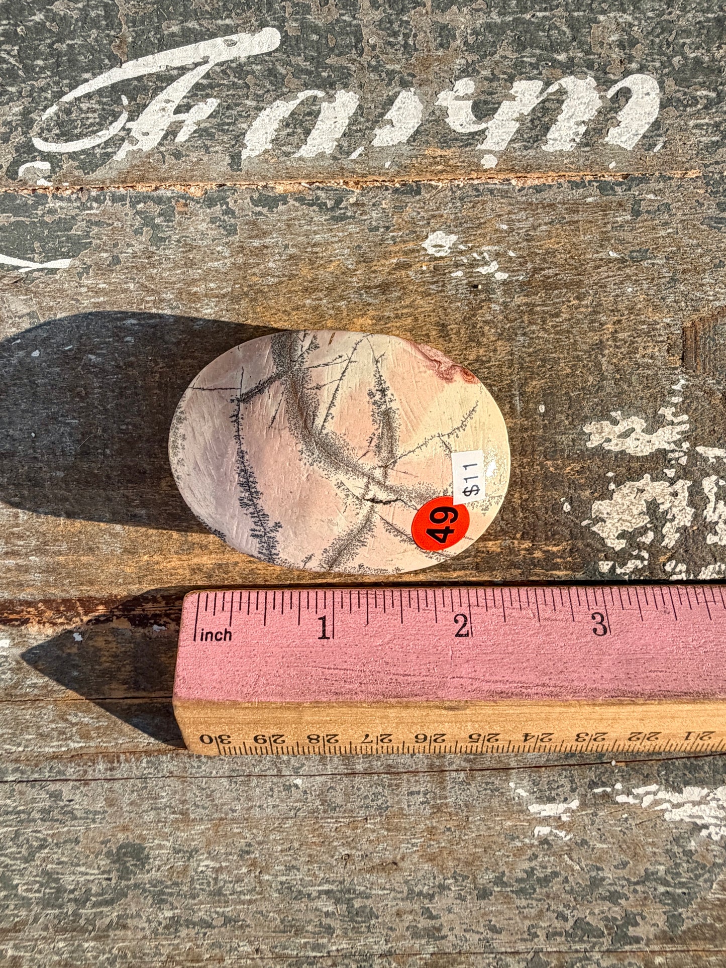 Slightly Imperfect Picture Jasper Palm Stone | Opt 49