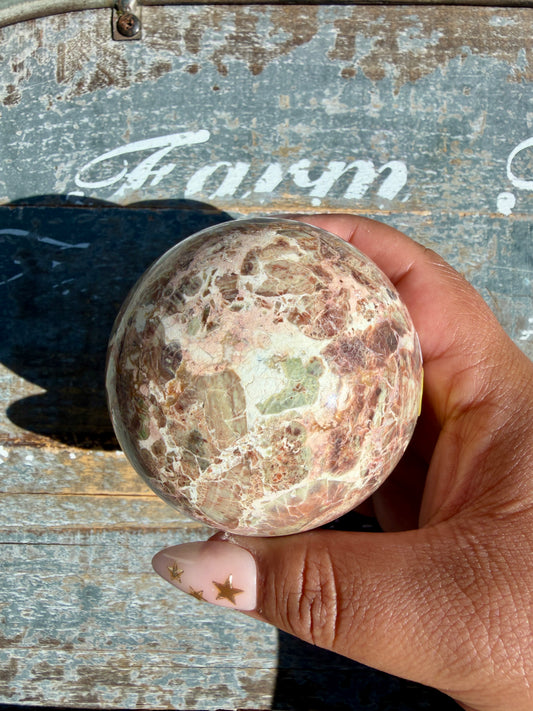 Gorgeous Money Agate Sphere | Opt G