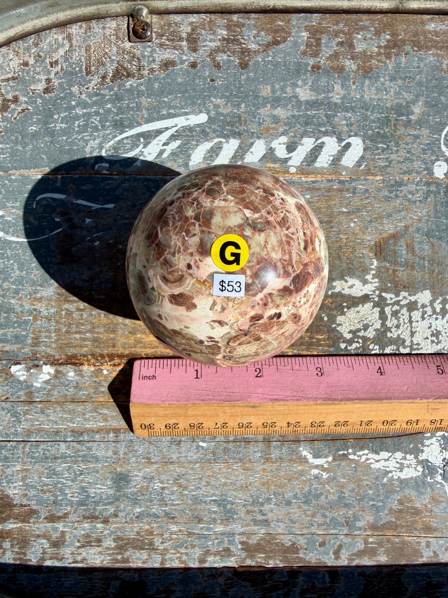 Gorgeous Money Agate Sphere | Opt G