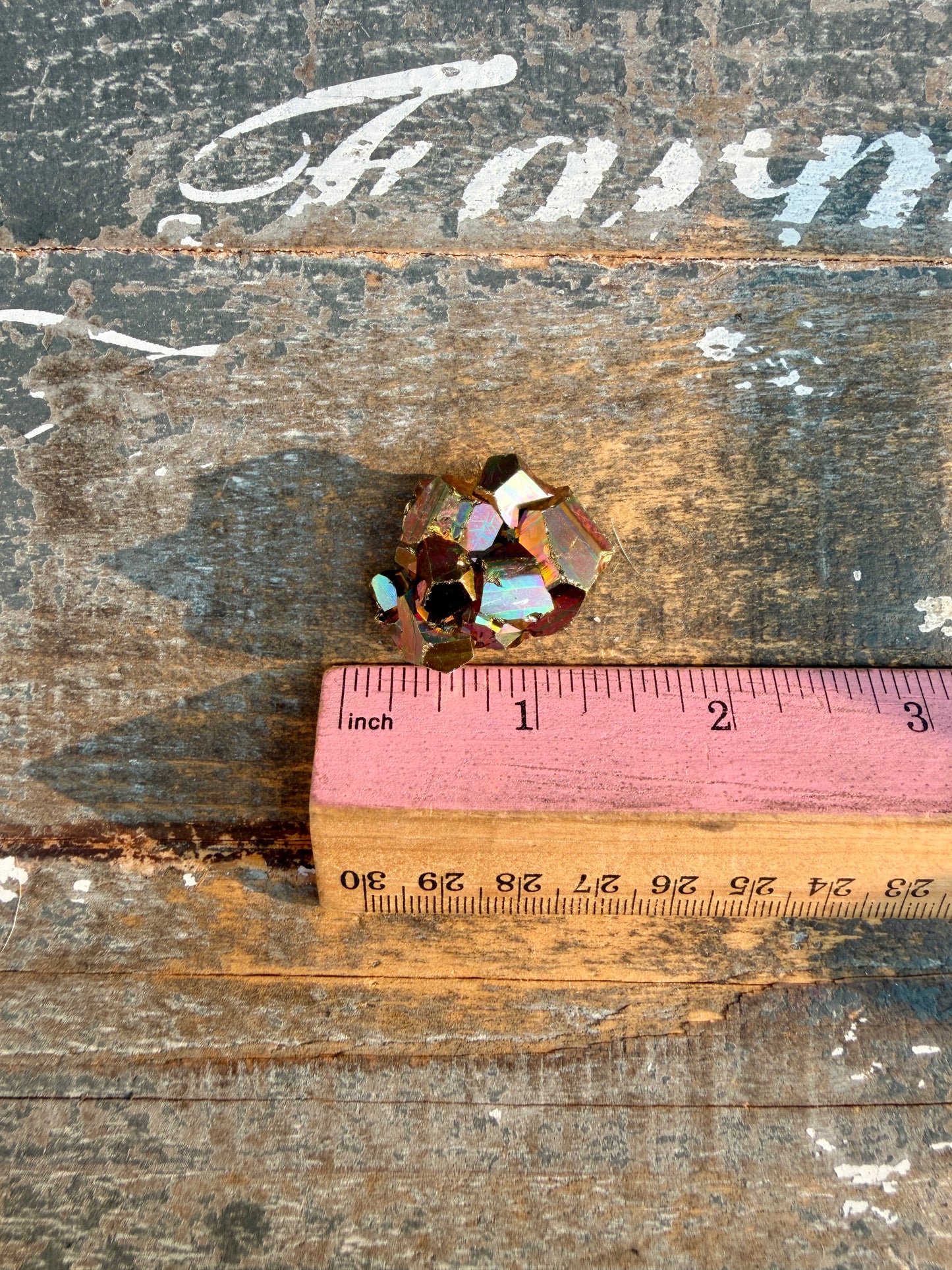 Gorgeous Cubic Pyrite with Natural Rainbow Iridescence from Indonesia | Opt 1